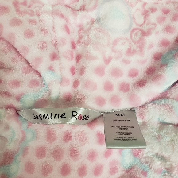 Jasmine Rose plush cozy Robe - SZ M - Picture 4 of 6